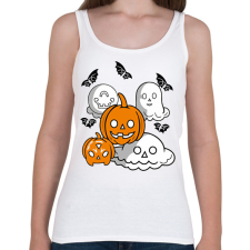 PRINTFASHION Tökös szellemek - Női atléta - Fehér női trikó