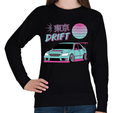 PRINTFASHION Tokyo drift - Női pulóver - Fekete női pulóver, kardigán