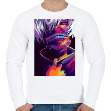 PRINTFASHION Tokyo Ghoul  - Férfi pulóver - Fehér