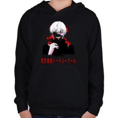 PRINTFASHION TOKYO GHOUL - Gyerek kapucnis pulóver - Fekete