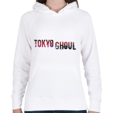 PRINTFASHION Tokyo Ghoul logo - Női kapucnis pulóver - Fehér