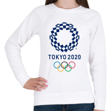 PRINTFASHION Tokyo Olimpic 2020 - Női pulóver - Fehér női pulóver, kardigán