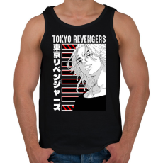 PRINTFASHION Tokyo Revengers - Férfi atléta - Fekete