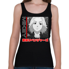 PRINTFASHION Tokyo Revengers Mikey - Női atléta - Fekete női trikó