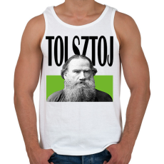 PRINTFASHION Tolsztoj - Önarckép - Férfi atléta - Fehér