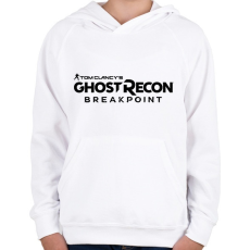 PRINTFASHION Tom Clancy's Ghost Recon Breakpoint - Gyerek kapucnis pulóver - Fehér