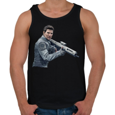 PRINTFASHION Tom Cruise - Férfi atléta - Fekete atléta, trikó