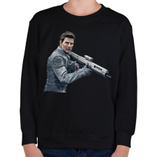 PRINTFASHION Tom Cruise - Gyerek pulóver - Fekete gyerek pulóver, kardigán