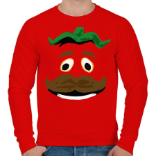 PRINTFASHION Tomatohead - Férfi pulóver - Piros férfi pulóver, kardigán