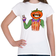 PRINTFASHION Tomatohead - Fortnite - Női póló - Fehér női póló