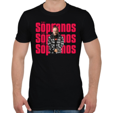 PRINTFASHION Tony Soprano - Férfi póló - Fekete
