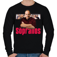 PRINTFASHION Tony Soprano - Férfi pulóver - Fekete