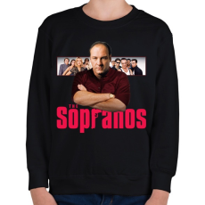 PRINTFASHION Tony Soprano - Gyerek pulóver - Fekete