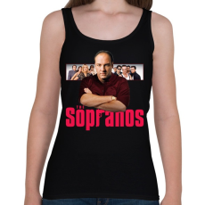 PRINTFASHION Tony Soprano - Női atléta - Fekete