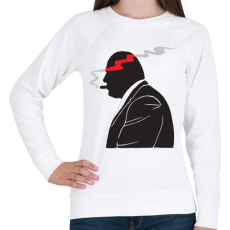 PRINTFASHION Tony Soprano - Női pulóver - Fehér