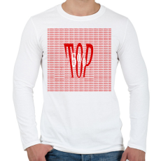 PRINTFASHION TOP 5% (failure) - Férfi hosszú ujjú póló - Fehér