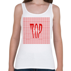 PRINTFASHION TOP 5% (failure) - Női atléta - Fehér