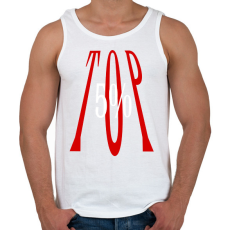 PRINTFASHION TOP 5% - Férfi atléta - Fehér