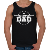 PRINTFASHION Top Dad - Férfi atléta - Fekete