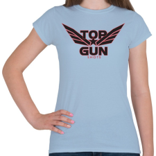 PRINTFASHION TOP GUN - Női póló - Világoskék női póló
