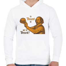 PRINTFASHION Tor beard or not to beard? - Férfi kapucnis pulóver - Fehér