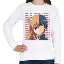 PRINTFASHION Toradora! - Női pulóver - Fehér női pulóver, kardigán