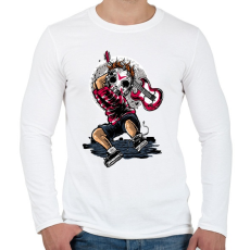 PRINTFASHION Törd meg a csendet! - Férfi hosszú ujjú póló - Fehér