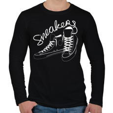 PRINTFASHION Tornacipő - Férfi hosszú ujjú póló - Fekete