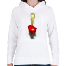 PRINTFASHION Török Edina 01 - Női kapucnis pulóver - Fehér