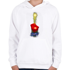 PRINTFASHION Török Edina 02 - Gyerek kapucnis pulóver - Fehér