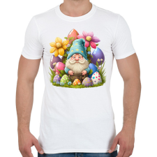 PRINTFASHION Törpe húsvéti tojásokkal - Férfi póló - Fehér férfi pulóver, kardigán