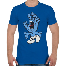 PRINTFASHION Törpkézfej - Férfi póló - Királykék