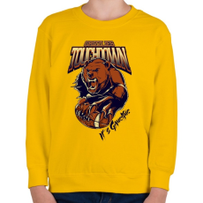 PRINTFASHION Touchdown! - Gyerek pulóver - Sárga