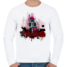 PRINTFASHION toxic - Férfi pulóver - Fehér férfi pulóver, kardigán