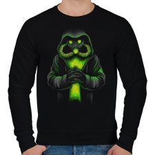 PRINTFASHION Toxicitás - Férfi pulóver - Fekete férfi pulóver, kardigán