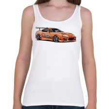 PRINTFASHION Toyota supra  - Női atléta - Fehér női trikó