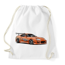 PRINTFASHION Toyota supra - Sportzsák, Tornazsák - Fehér tornazsák