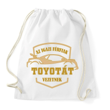 PRINTFASHION Toyotás sofőr - Sportzsák, Tornazsák - Fehér tornazsák