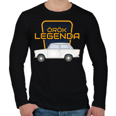 PRINTFASHION TRABANT 601 - örök legenda - Férfi hosszú ujjú póló - Fekete