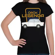 PRINTFASHION TRABANT 601 - örök legenda - Női póló - Fekete női póló