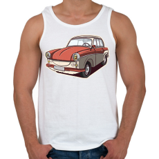 PRINTFASHION Trabant - Férfi atléta - Fehér
