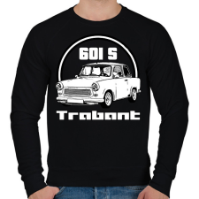 PRINTFASHION trabant - Férfi pulóver - Fekete férfi pulóver, kardigán