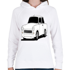 PRINTFASHION Trabant  - Női kapucnis pulóver - Fehér