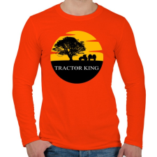 PRINTFASHION TRACTOR KING - Férfi hosszú ujjú póló - Narancs férfi póló
