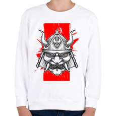 PRINTFASHION Tradicional facemask - Gyerek pulóver - Fehér