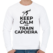 PRINTFASHION TRAIN CAPOEIRA - Férfi pulóver - Fehér férfi pulóver, kardigán