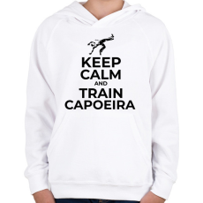 PRINTFASHION TRAIN CAPOEIRA - Gyerek kapucnis pulóver - Fehér