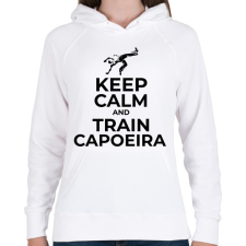 PRINTFASHION TRAIN CAPOEIRA - Női kapucnis pulóver - Fehér női pulóver, kardigán