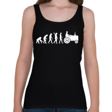 PRINTFASHION Traktor evolúció - Női atléta - Fekete