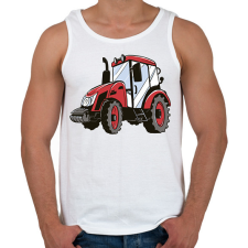 PRINTFASHION Traktor - Férfi atléta - Fehér atléta, trikó